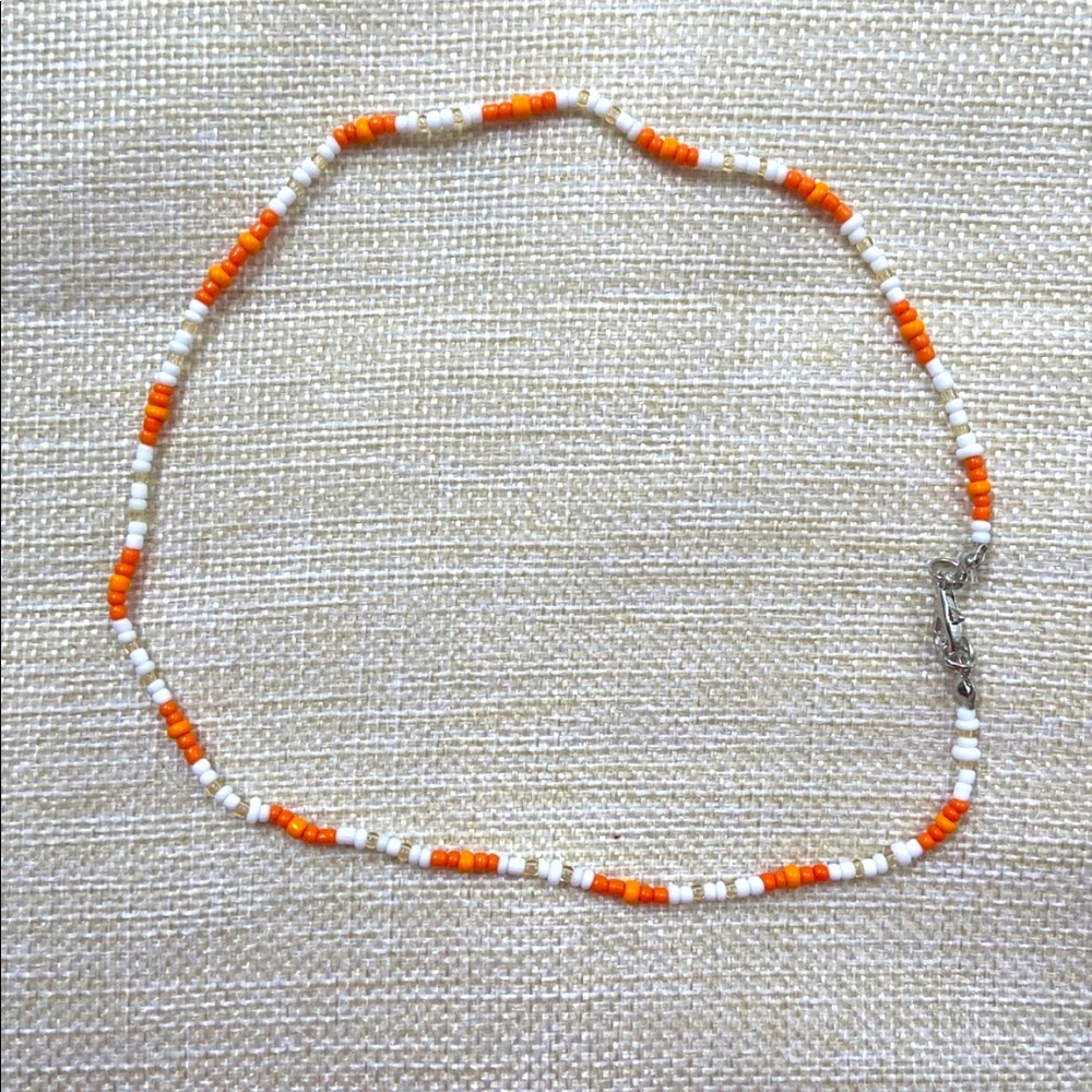 Handmade multicolored beaded necklace